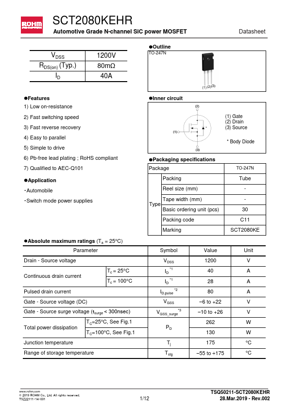 SCT2080KEHR