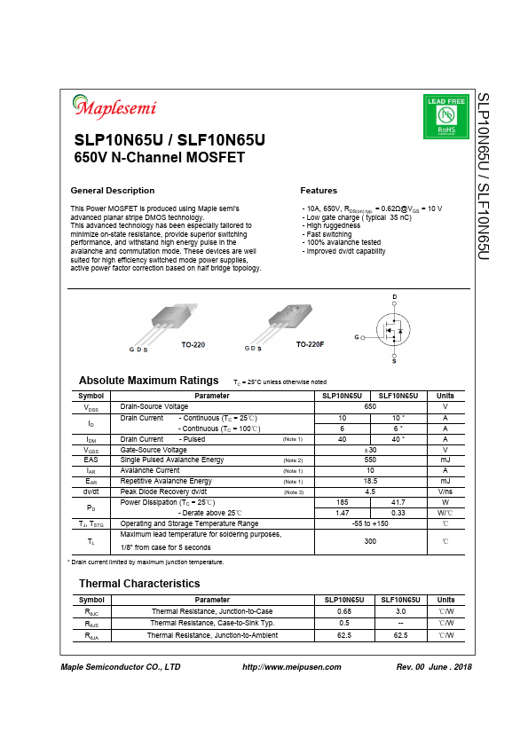 SLP10N65U