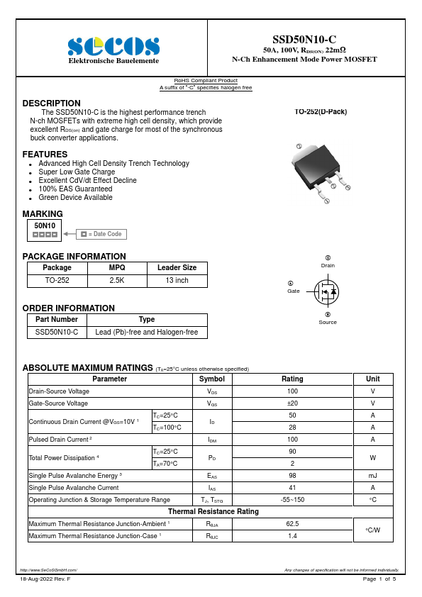 SSD50N10-C