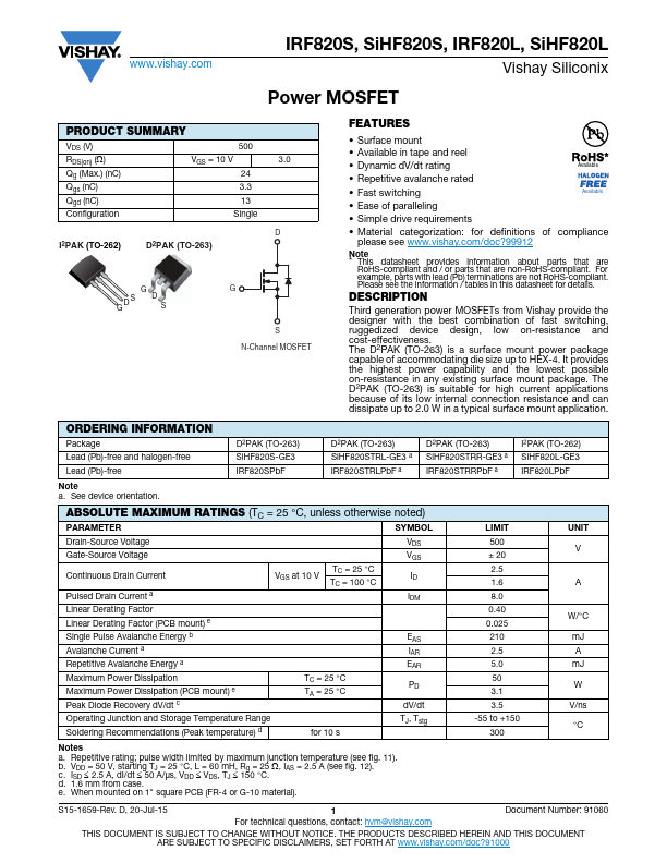 SiHF820L