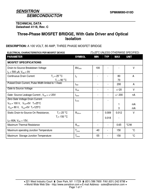 SPM6M080-010D