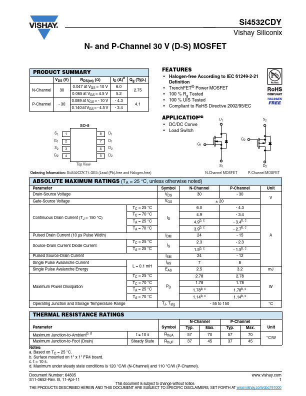 SI4532CDY