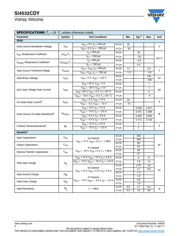 SI4532CDY