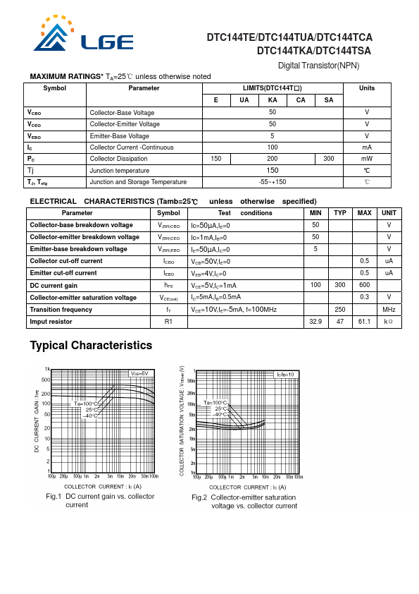 DTC144TCA