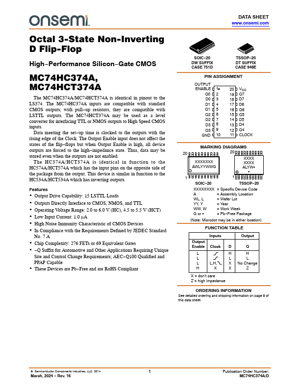 MC74HC374A