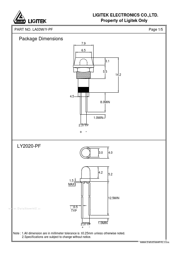 LA03W-Y-PF