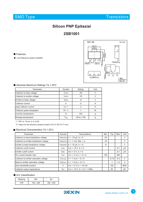 2SB1001