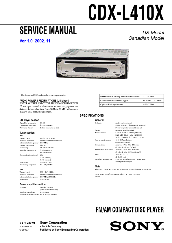 CDX-L410X