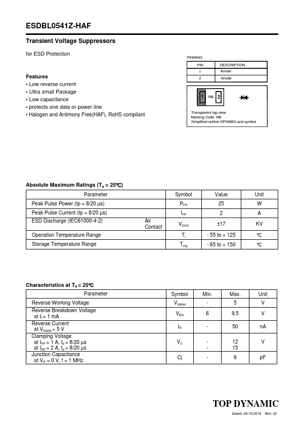 ESDBL0541Z-HAF