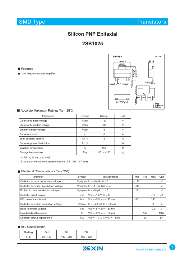 2SB1025