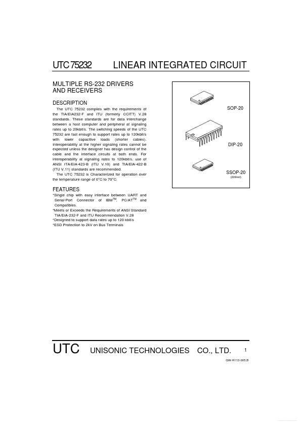 UTC75232