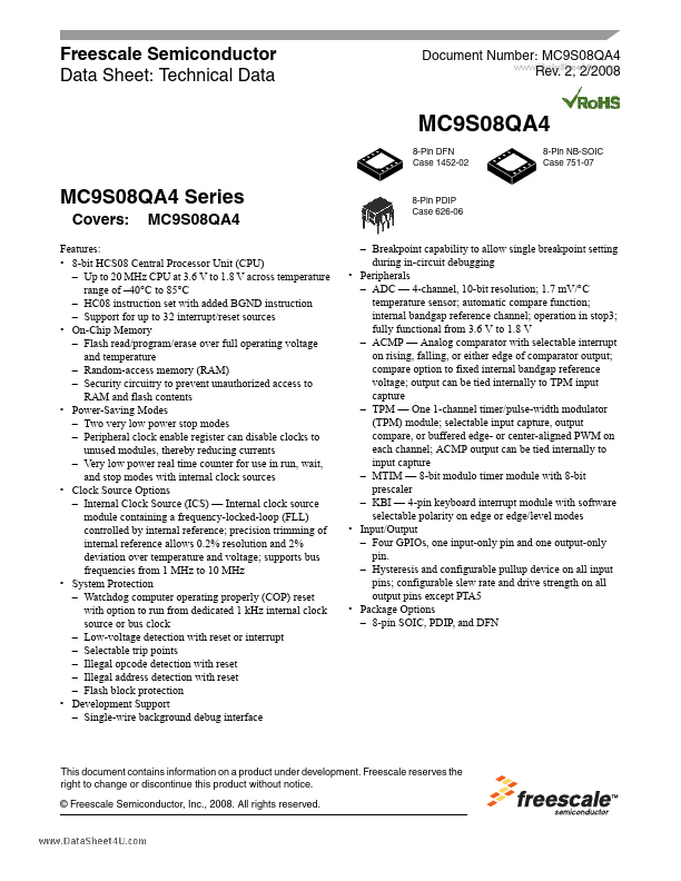 MC9S08QA4