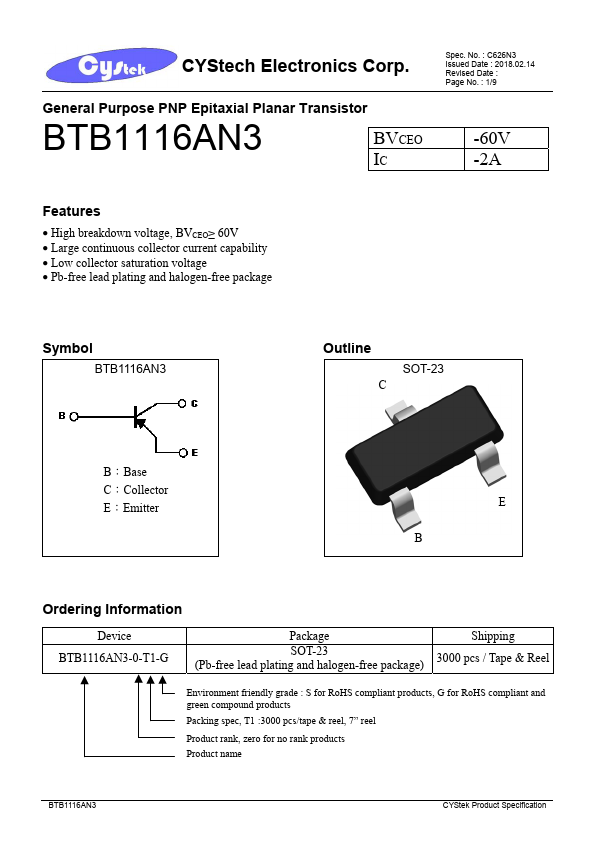 BTB1116AN3