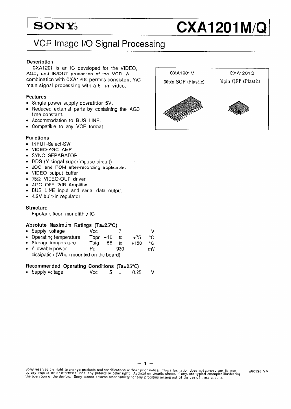 CXA1201Q