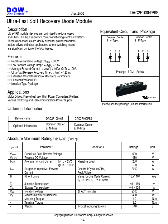 DAC2F100N6S