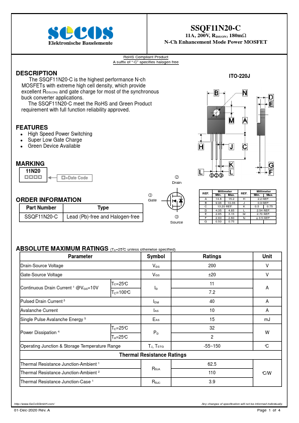 SSQF11N20-C