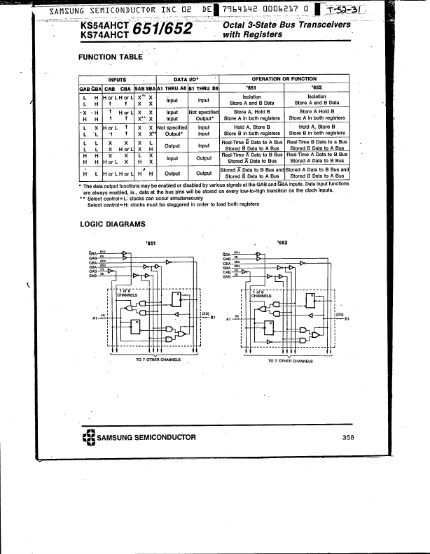 KS74AHCT652