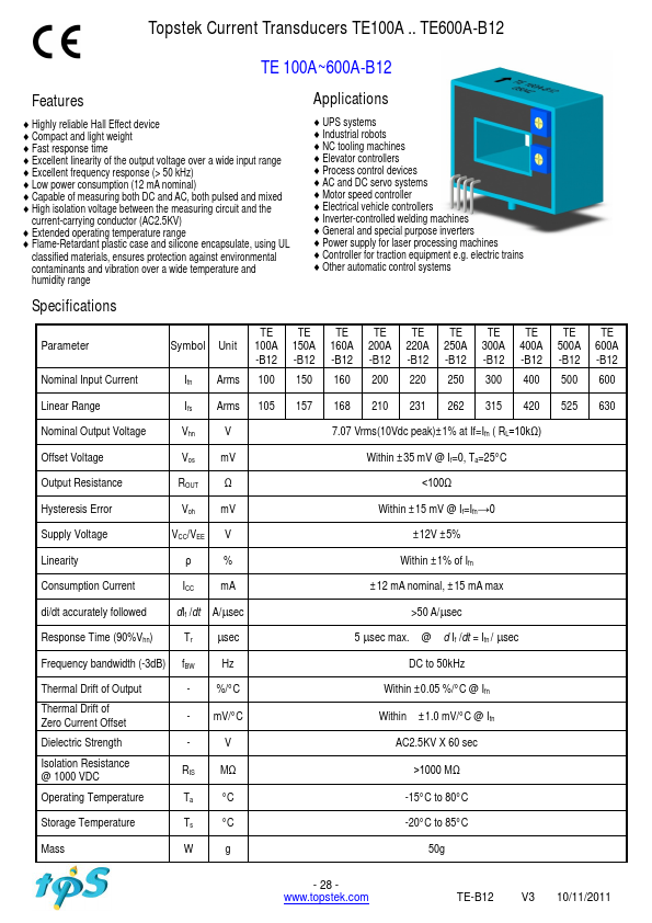 TE100A-B12