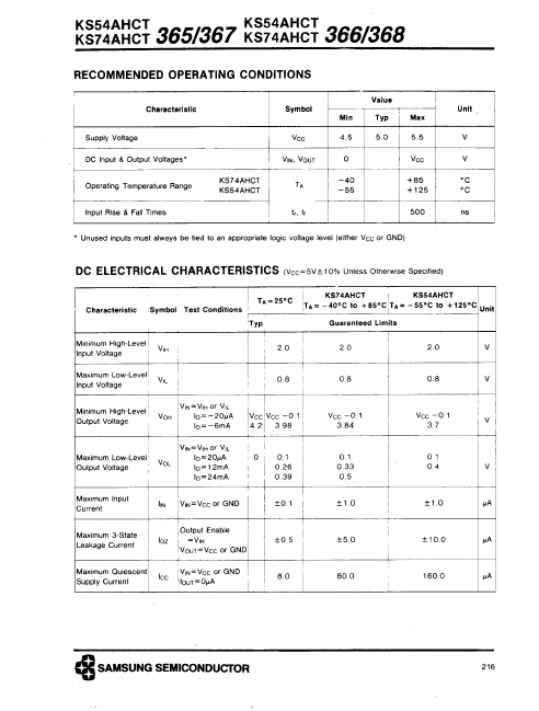 KS74AHCT365