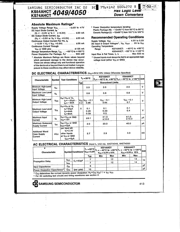 KS74AHCT4050