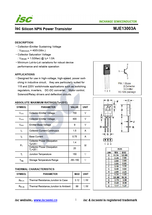 MJE13003A