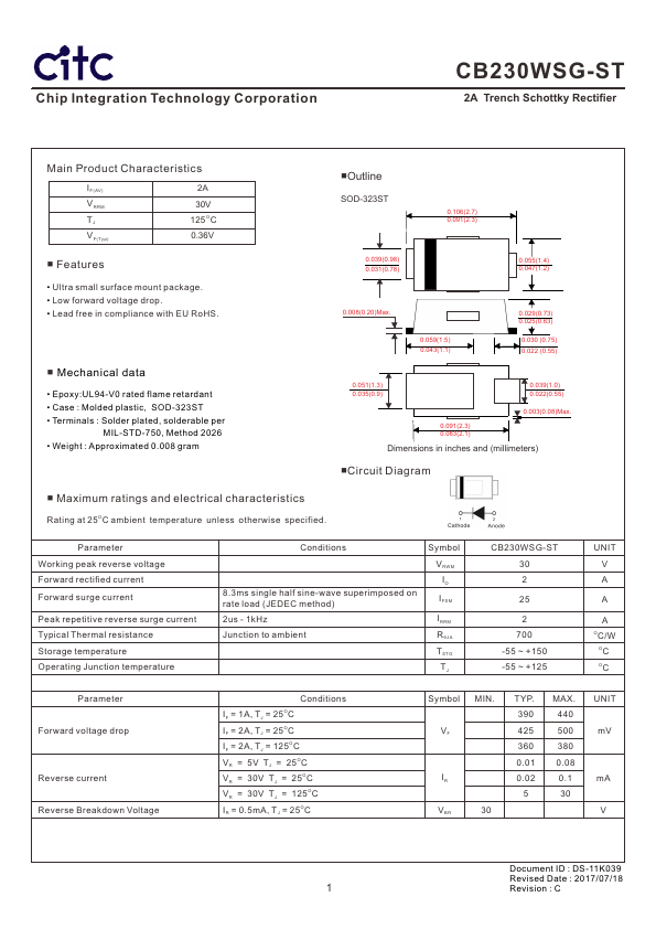 CB230WSG-ST