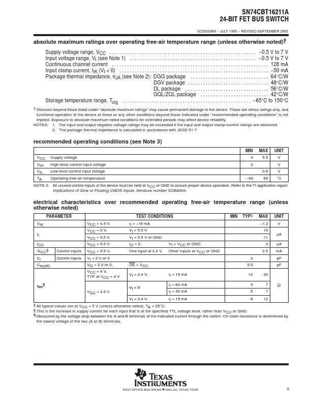 SN74CBT16211A