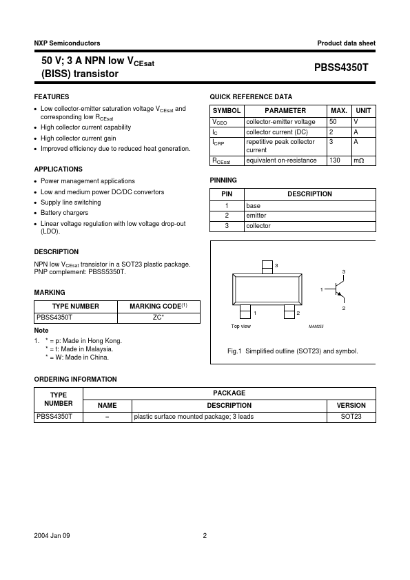 PBSS4350T