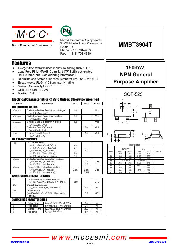 MMBT3904T