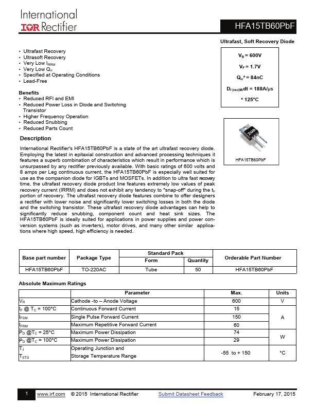 HFA15TB60PBF