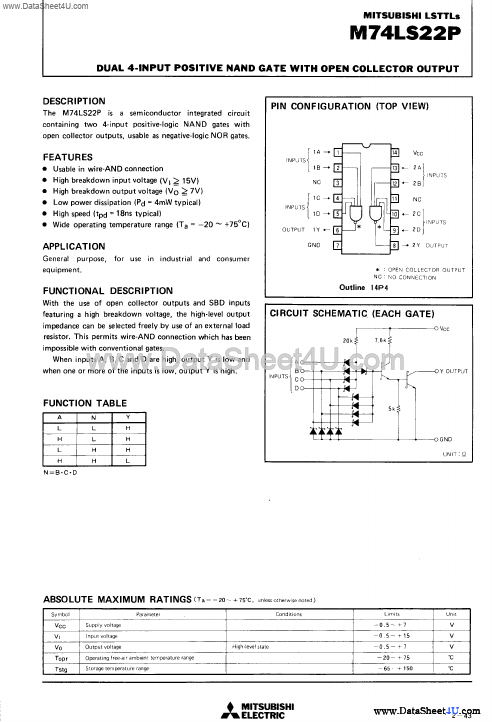 M74LS22P