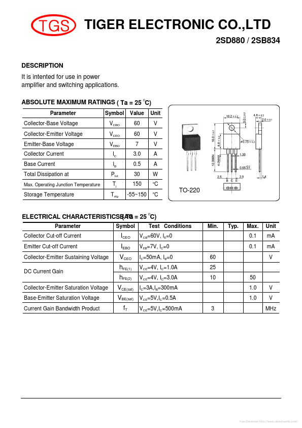 2SB834