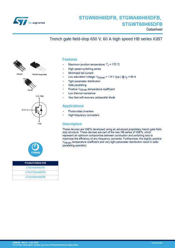 STGW60H65DFB