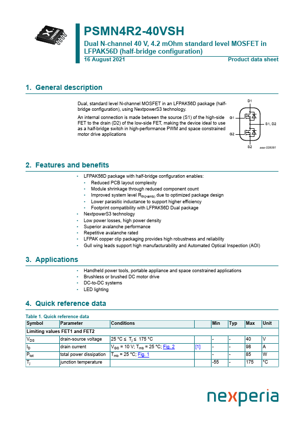 PSMN4R2-40VSH