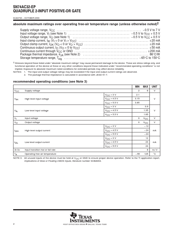 SN74AC32-EP