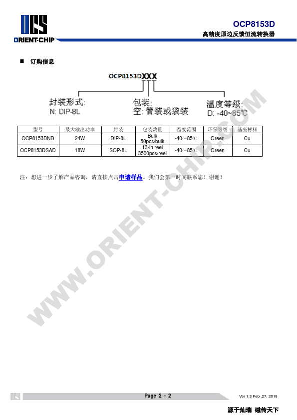 OCP8153D