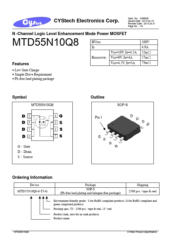 MTD55N10Q8