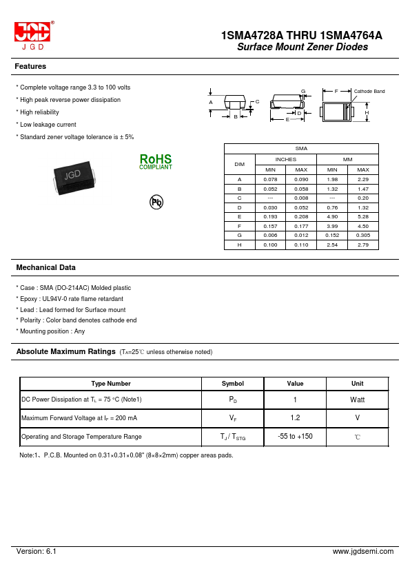 1SMA4730A