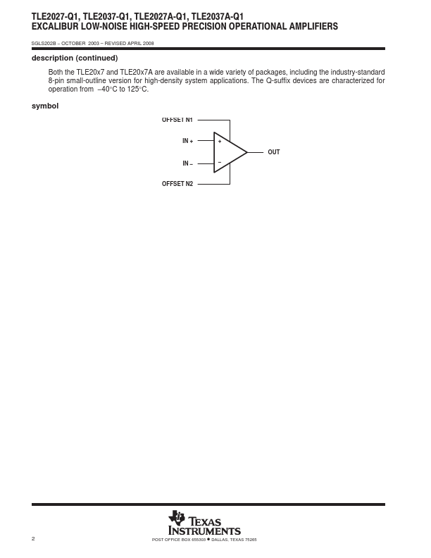 TLE2027A-Q1