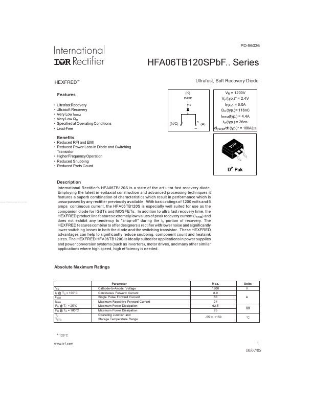 HFA06TB120SPBF