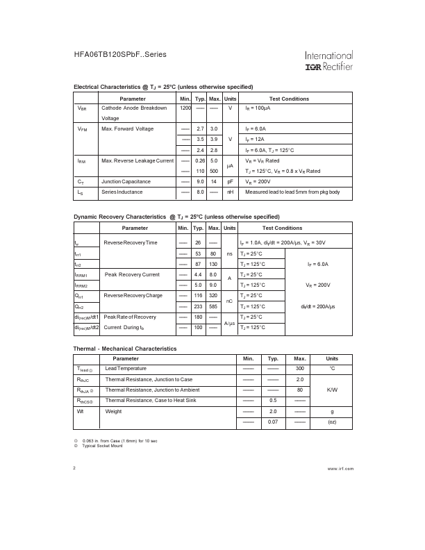 HFA06TB120SPBF