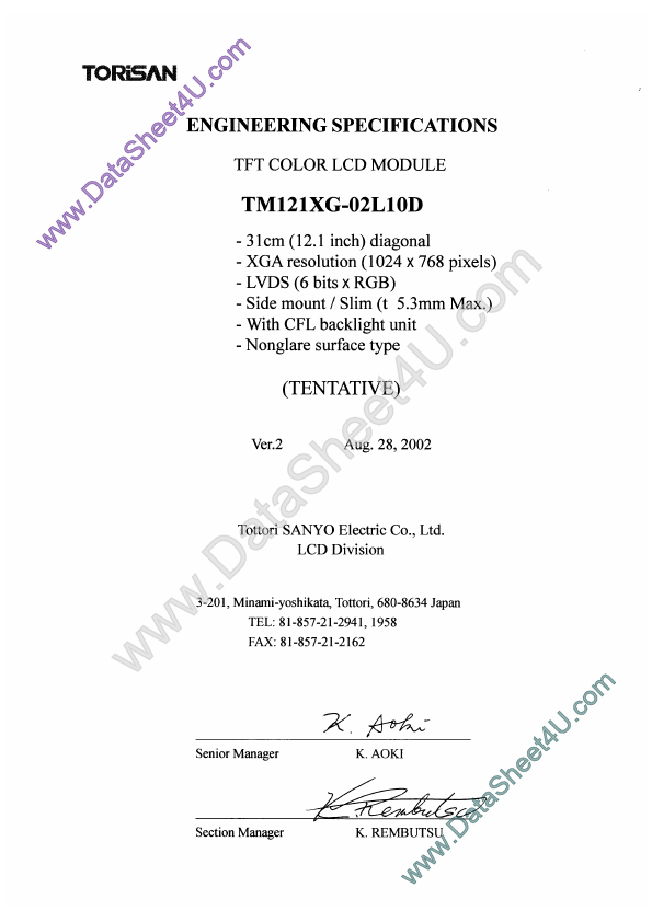 TM121XG-02L10D