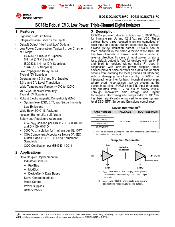 ISO7330FC