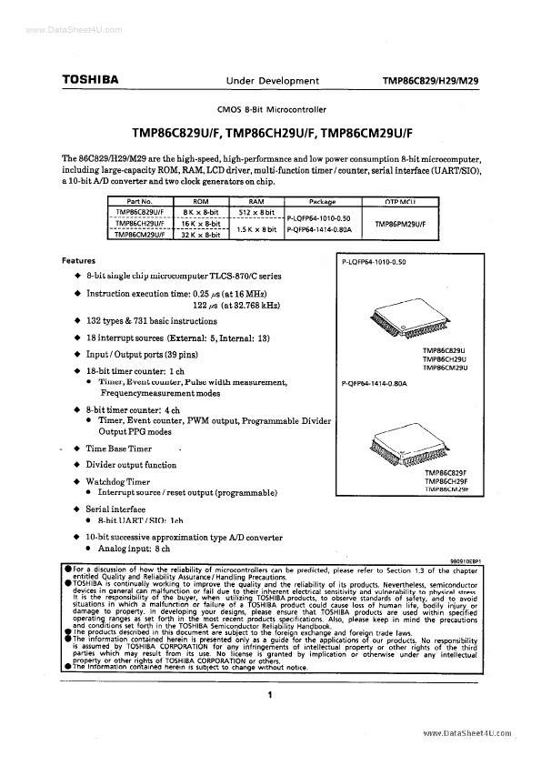 TMP86CM29F