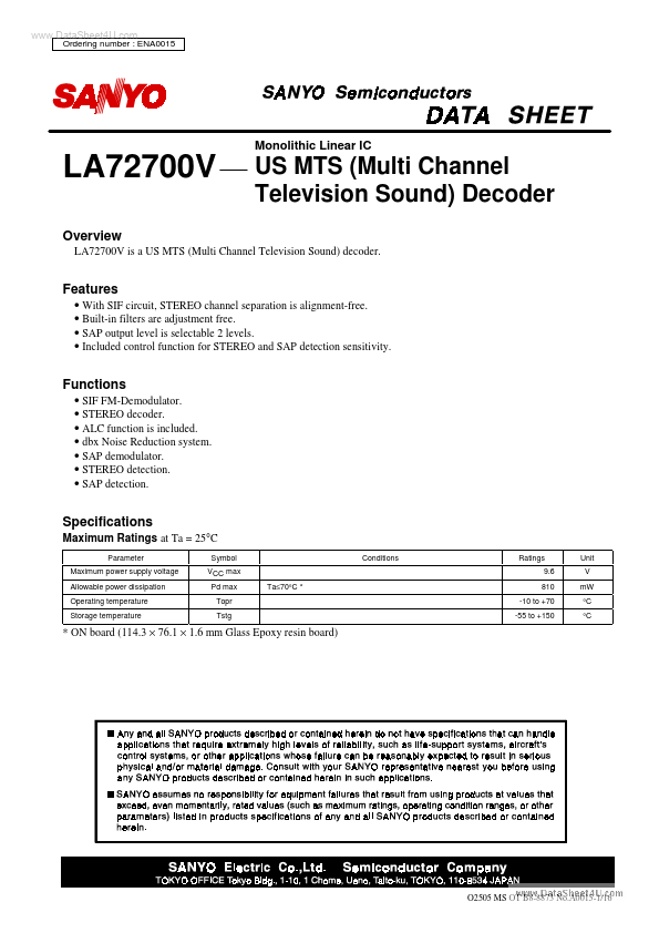 LA72700V