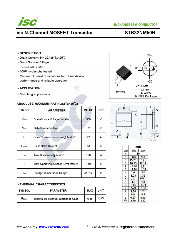 STB32NM50N