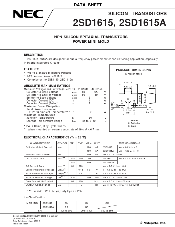 2SD1615A