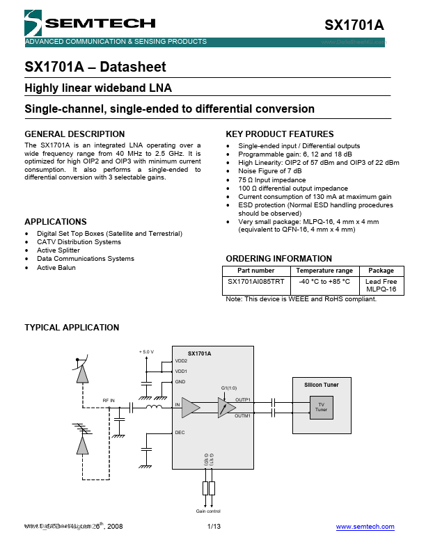 SX1701A