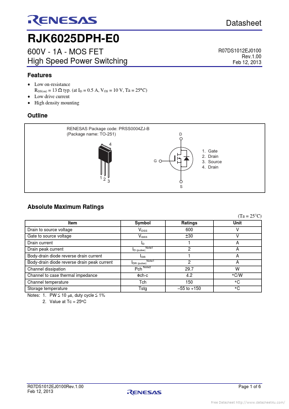 RJK6025DPH-E0