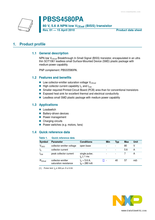 PBSS4580PA